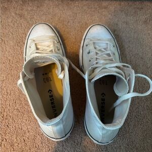 Converse White High-Top Sneakers